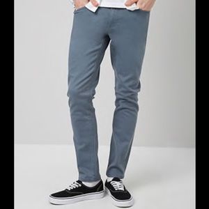 Forever 21 MEN Blue Colored Slim Fit Jeans